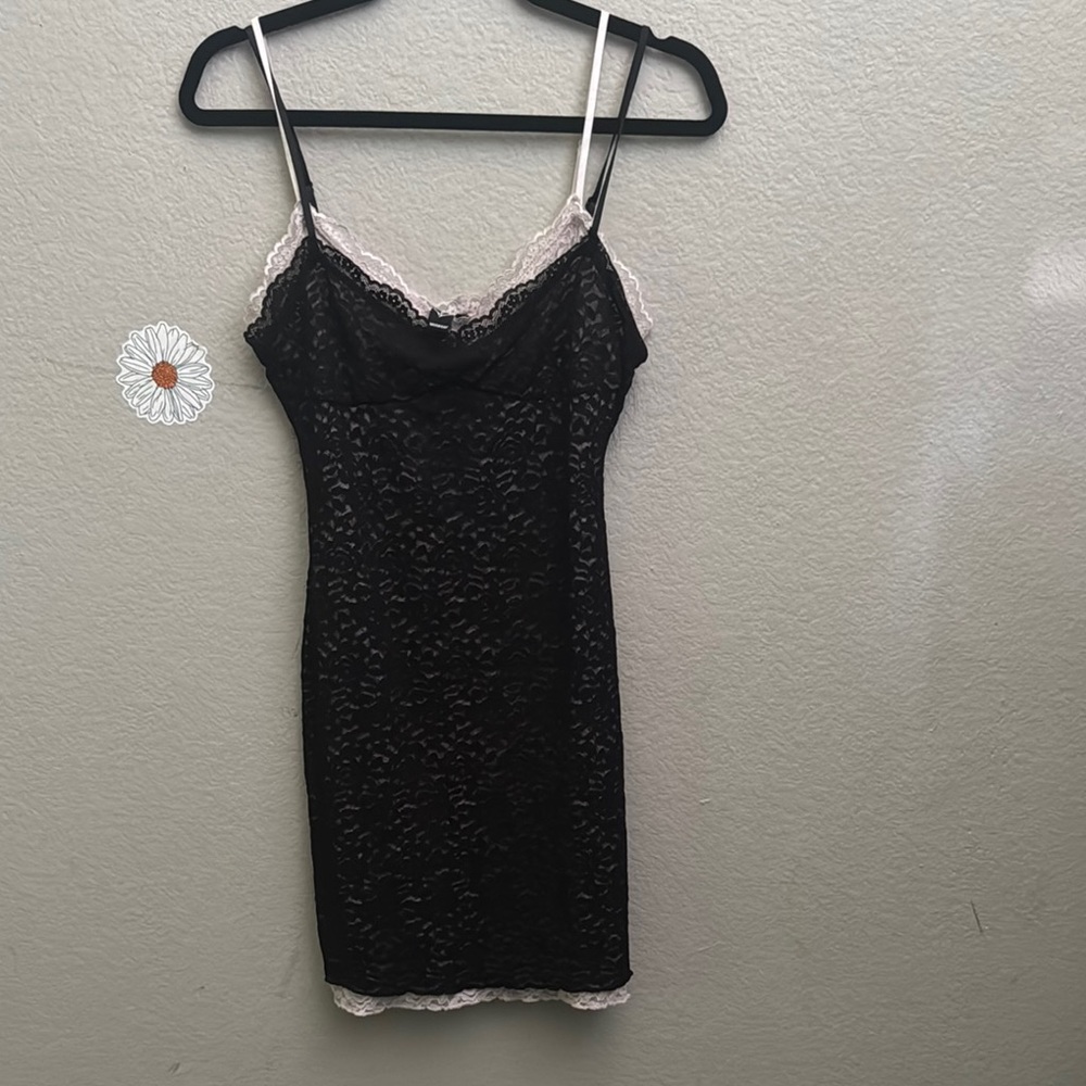 Windsor Black Sequin Mini Dress Spaghetti Strap Cocktail